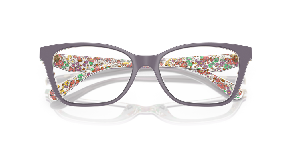 Coach HC6248U Cat Eye Eyeglasses - Milky Violet Floral Field