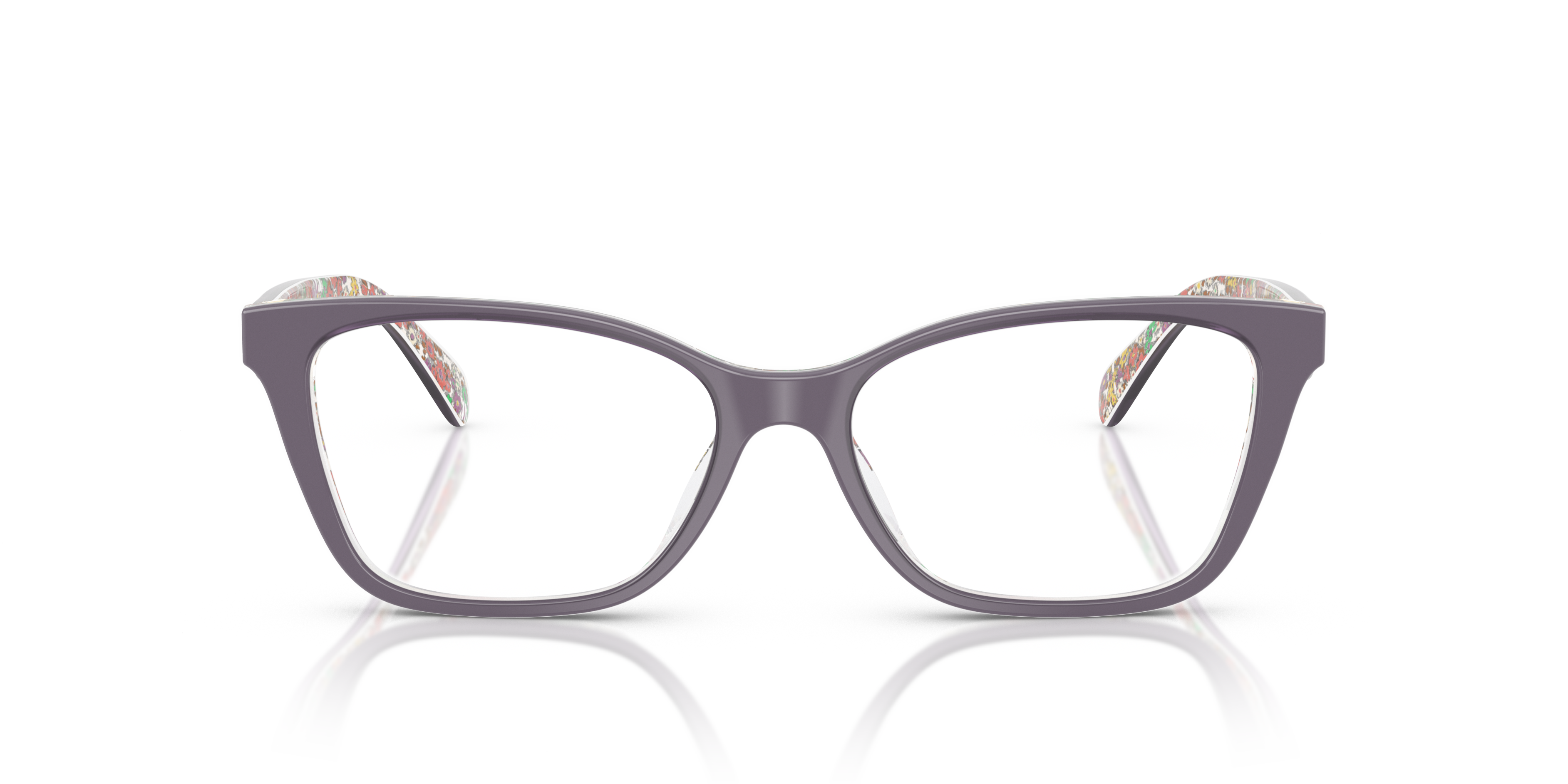 Coach HC6248U Cat Eye Eyeglasses - Milky Violet Floral Field