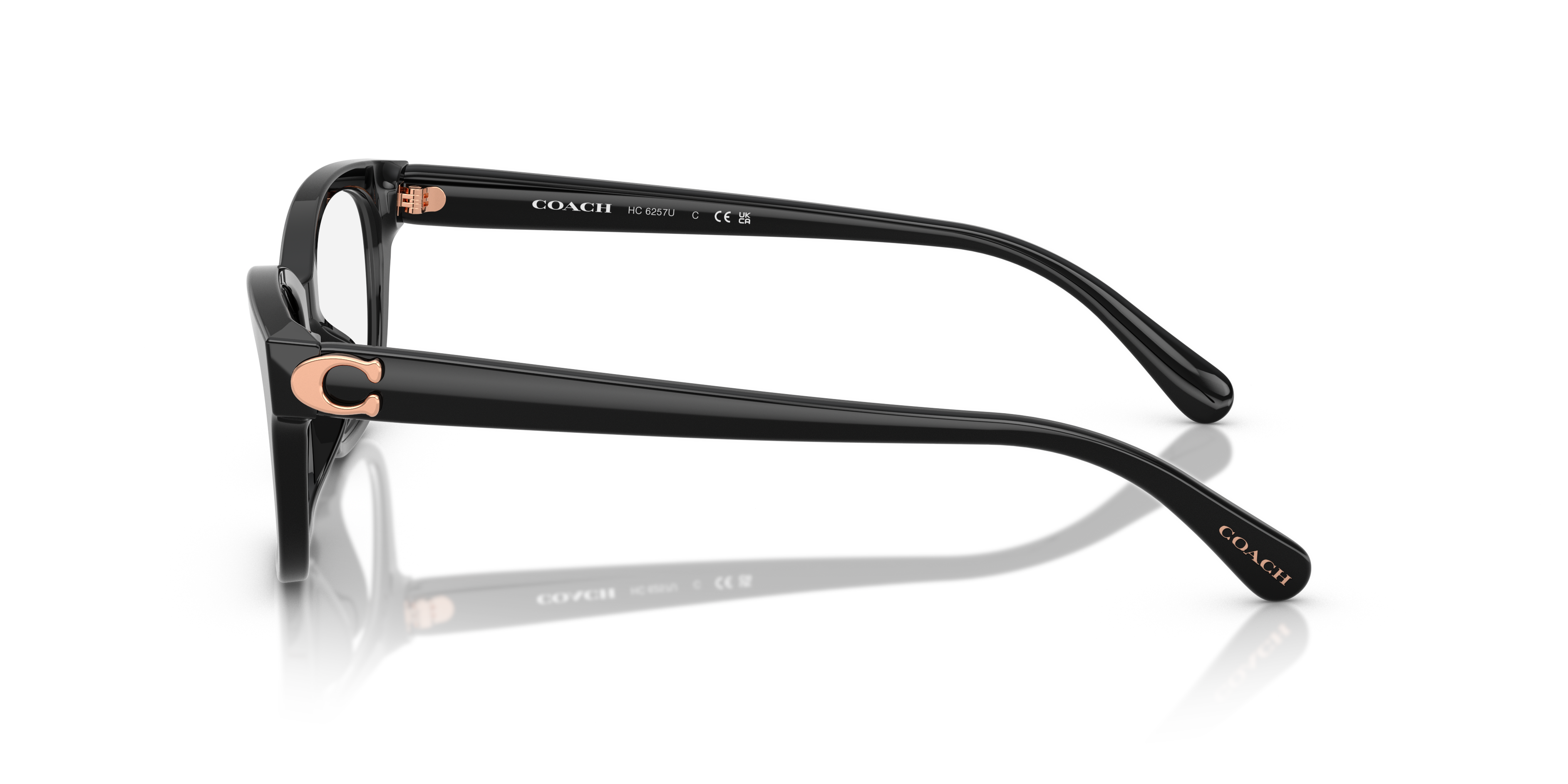 Coach HC6257U Square Eyeglasses - Black
