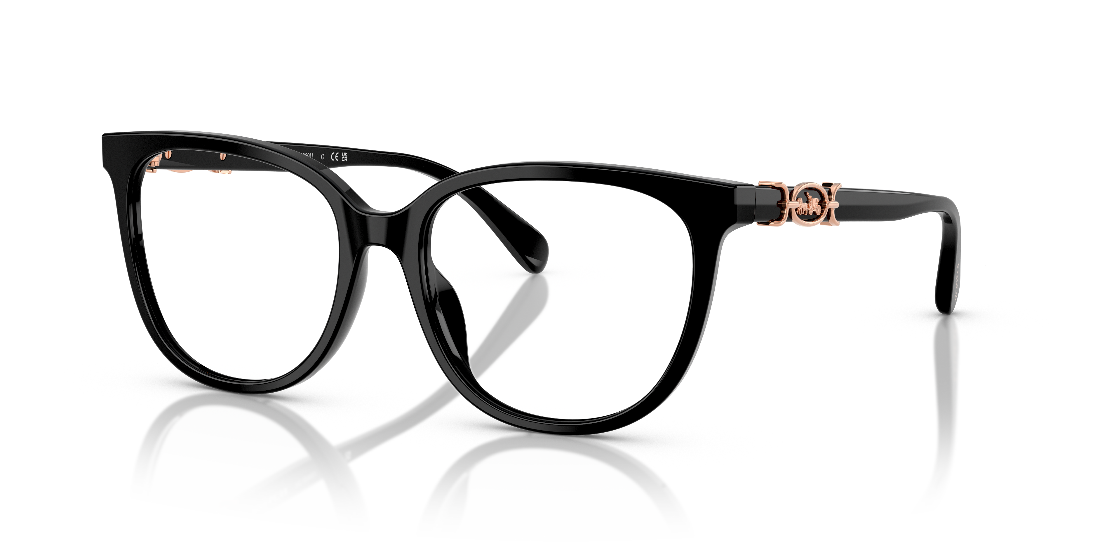 Coach HC6260U Square Eyeglasses - Peach Tortoise