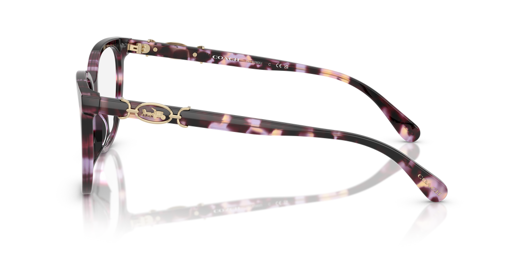 Coach HC6260U Square Eyeglasses - Purple Tortoise