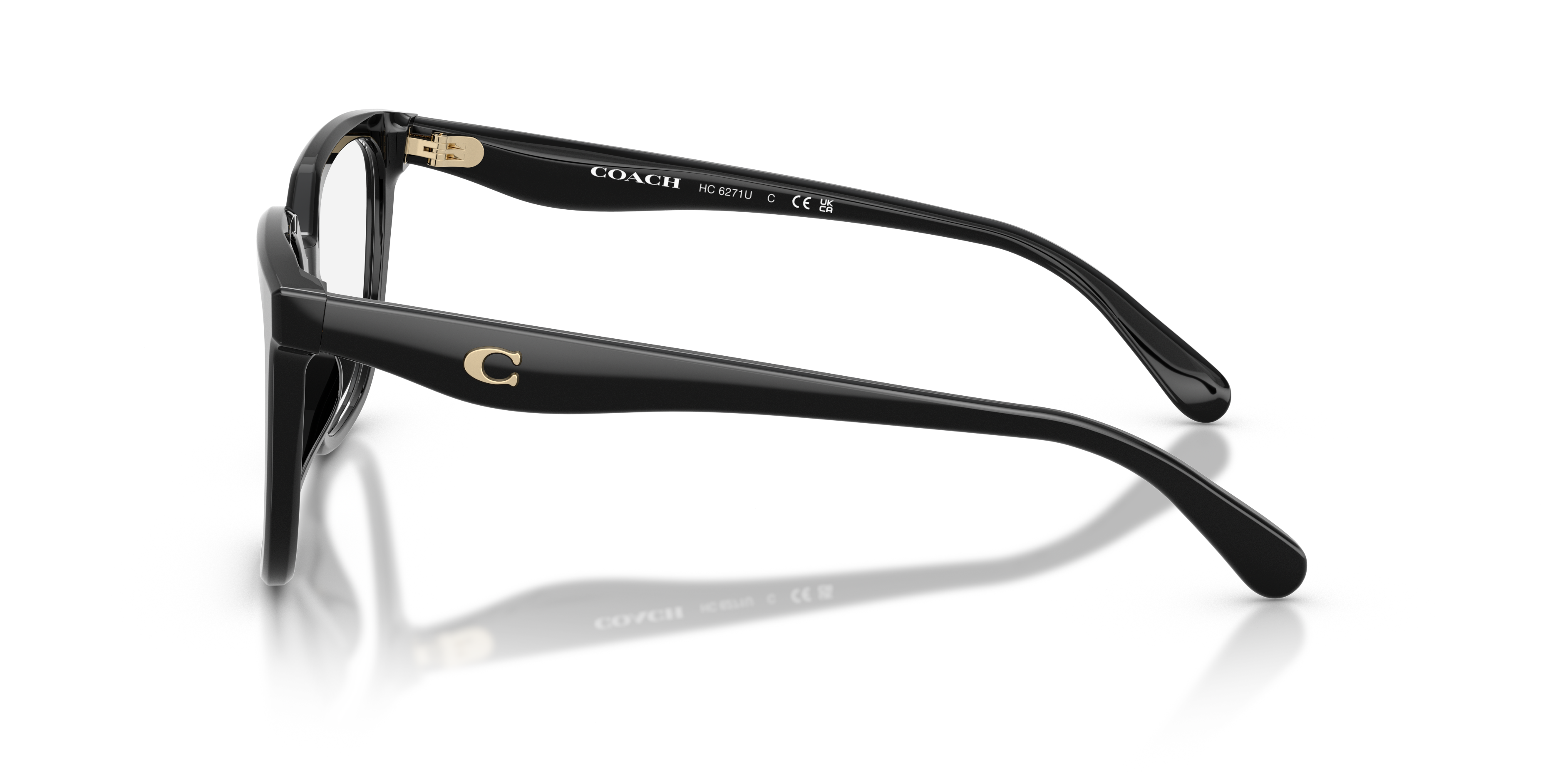 Coach HC6271U Square Eyeglasses - Black