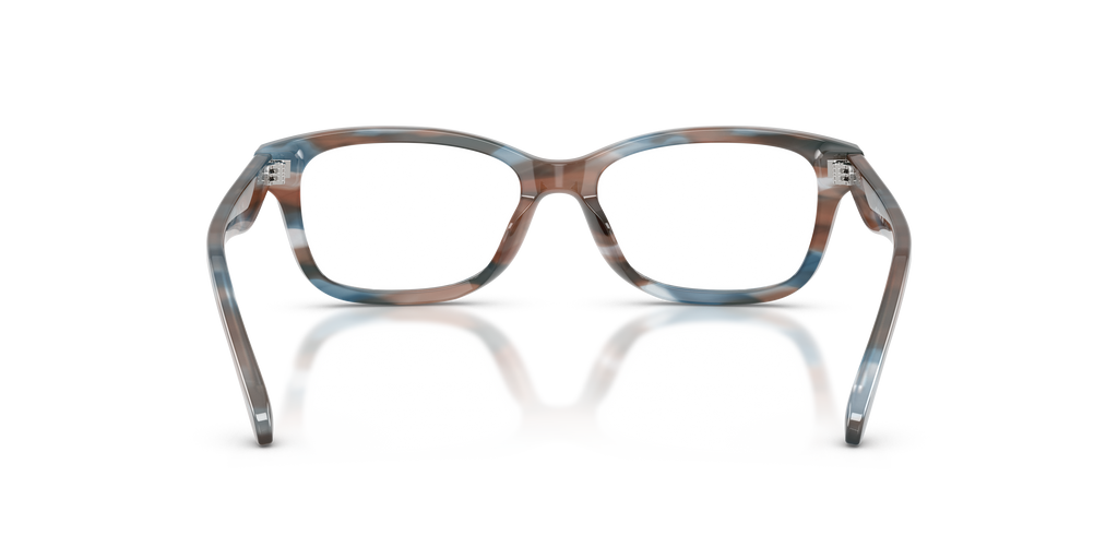 Coach HC6275U Rectangle Eyeglasses - Striated Maple Blueberry