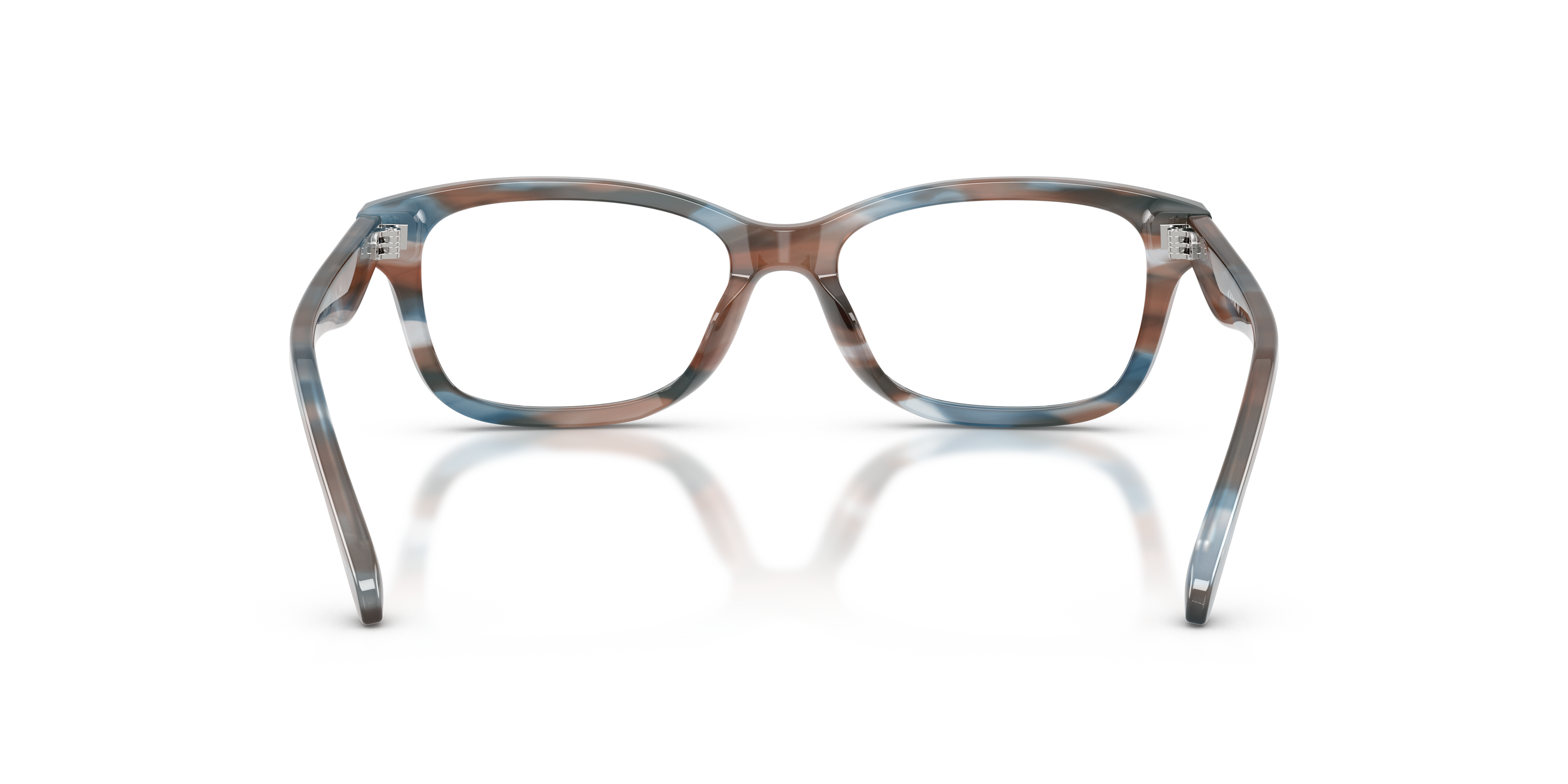 Coach HC6275U Rectangle Eyeglasses - Striated Maple Blueberry