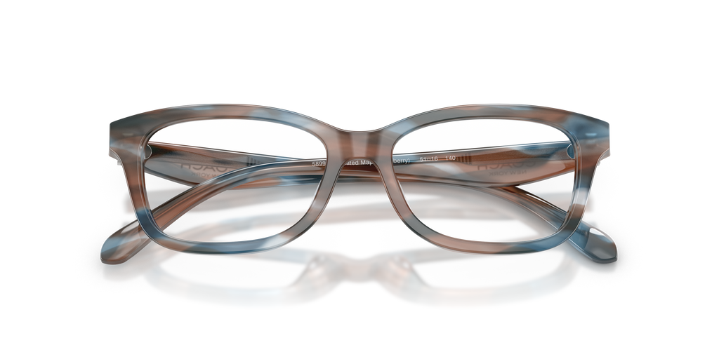 Coach HC6275U Rectangle Eyeglasses - Striated Redwood Maple