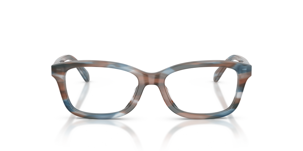 Coach HC6275U Rectangle Eyeglasses - Striated Maple Blueberry