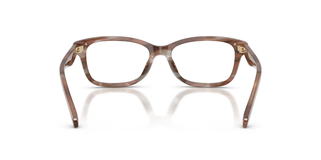 Coach HC6275U Rectangle Eyeglasses - Striated Maple Blueberry