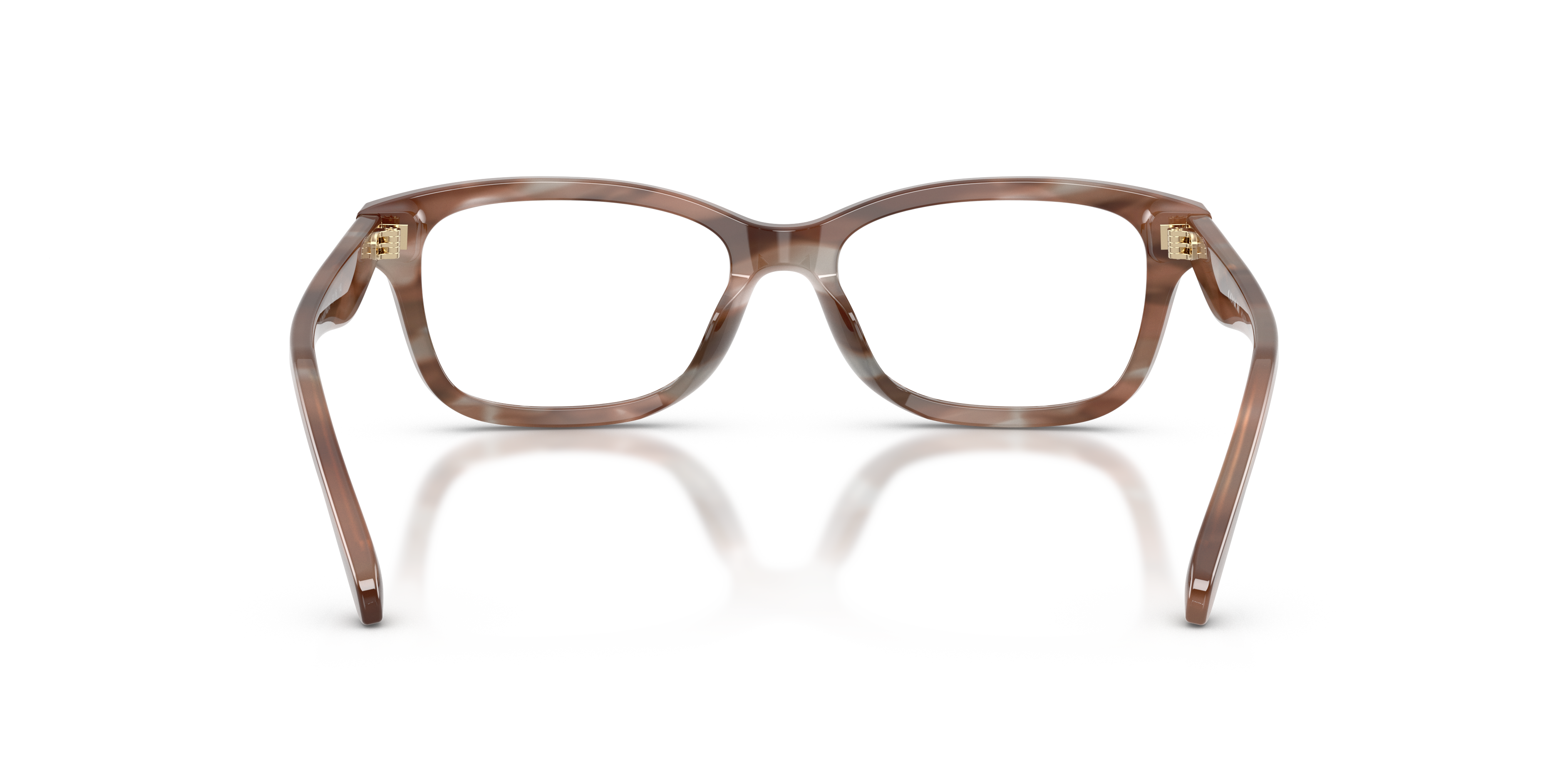 Coach HC6275U Rectangle Eyeglasses - Striated Maple Blueberry