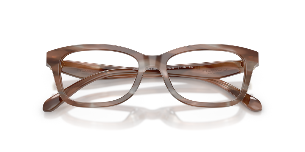 Coach HC6275U Rectangle Eyeglasses - Striated Redwood Maple