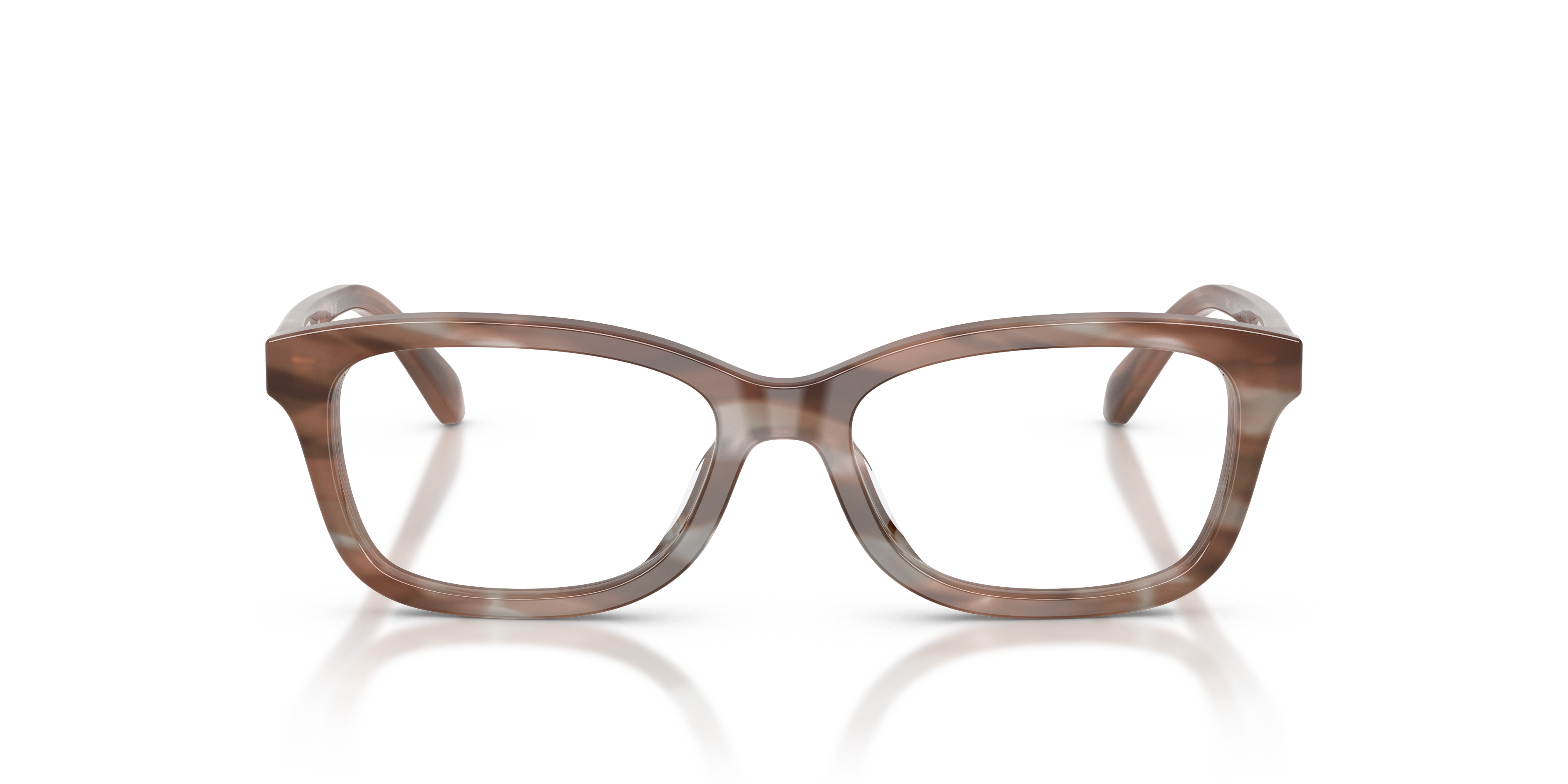 Coach HC6275U Rectangle Eyeglasses - Striated Redwood Maple