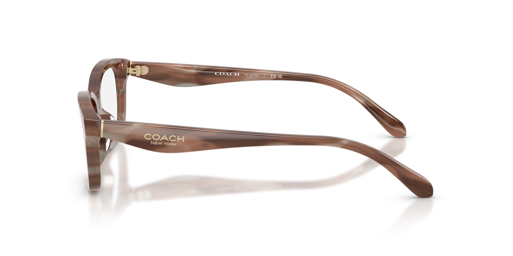 Coach HC6275U Rectangle Eyeglasses - Striated Redwood Maple