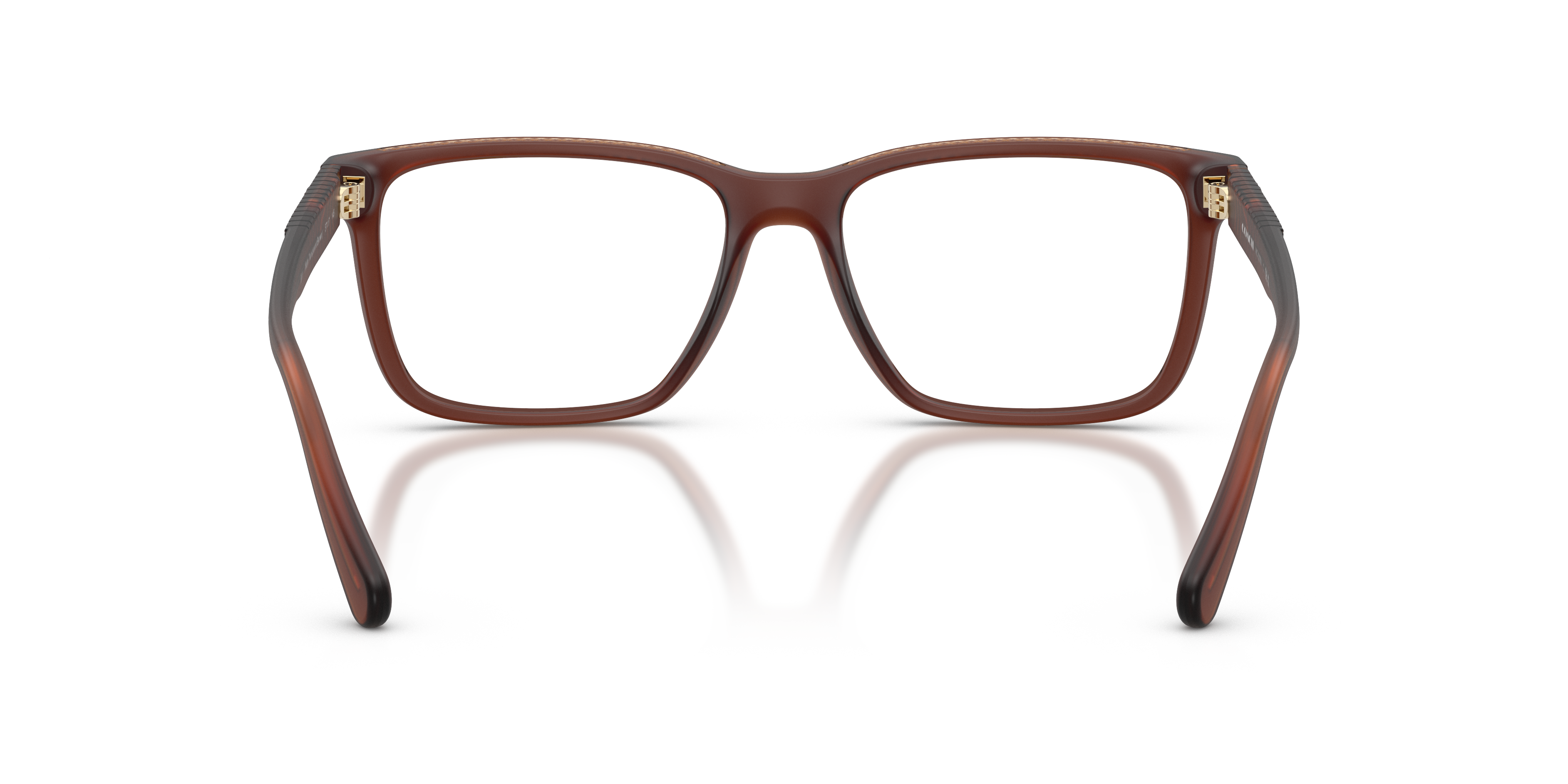 Coach HC6278U Rectangle Eyeglasses - Matte Transparent Brown