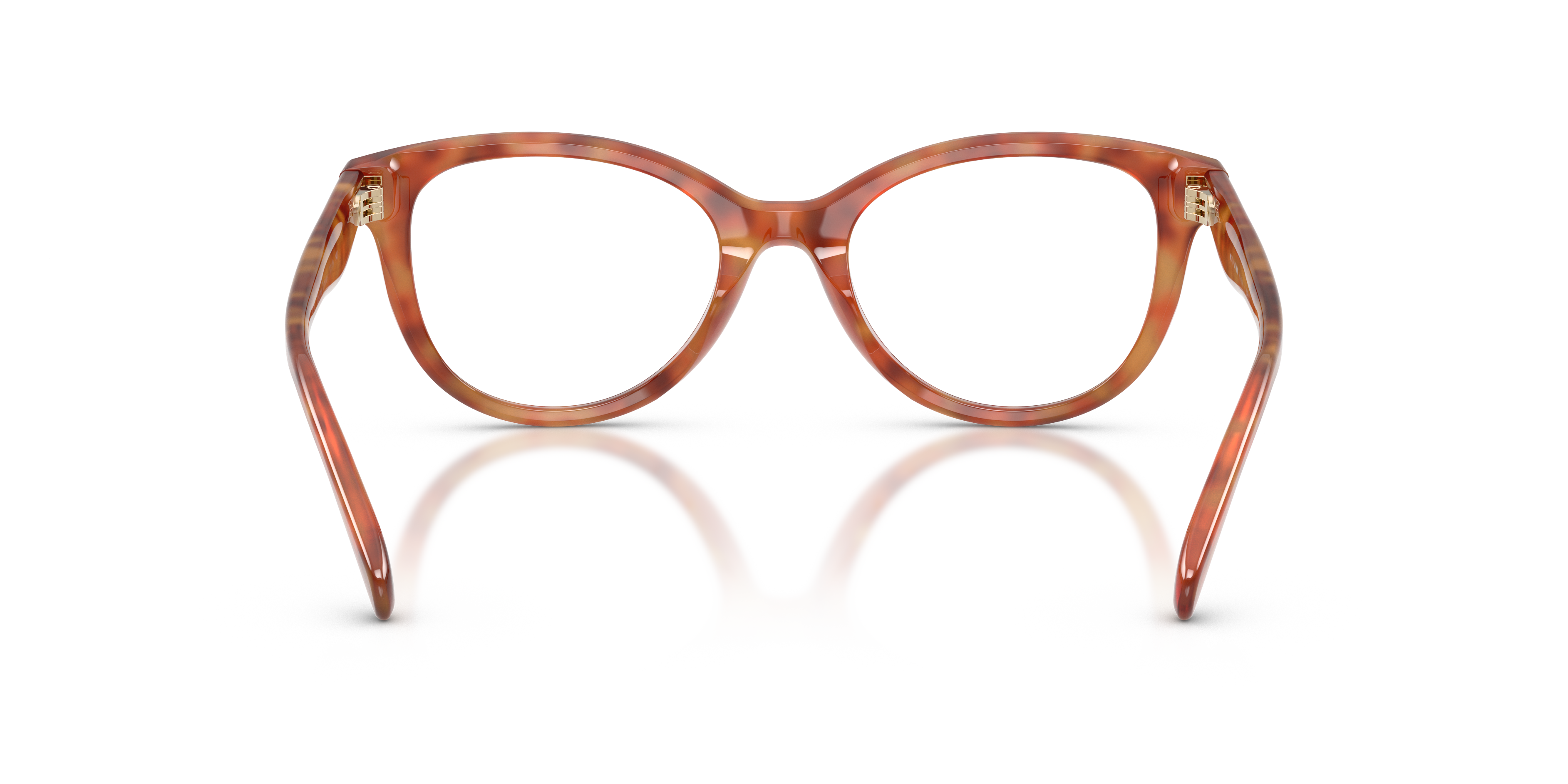 Coach HC6284U Round Eyeglasses - Caramel Tortoise