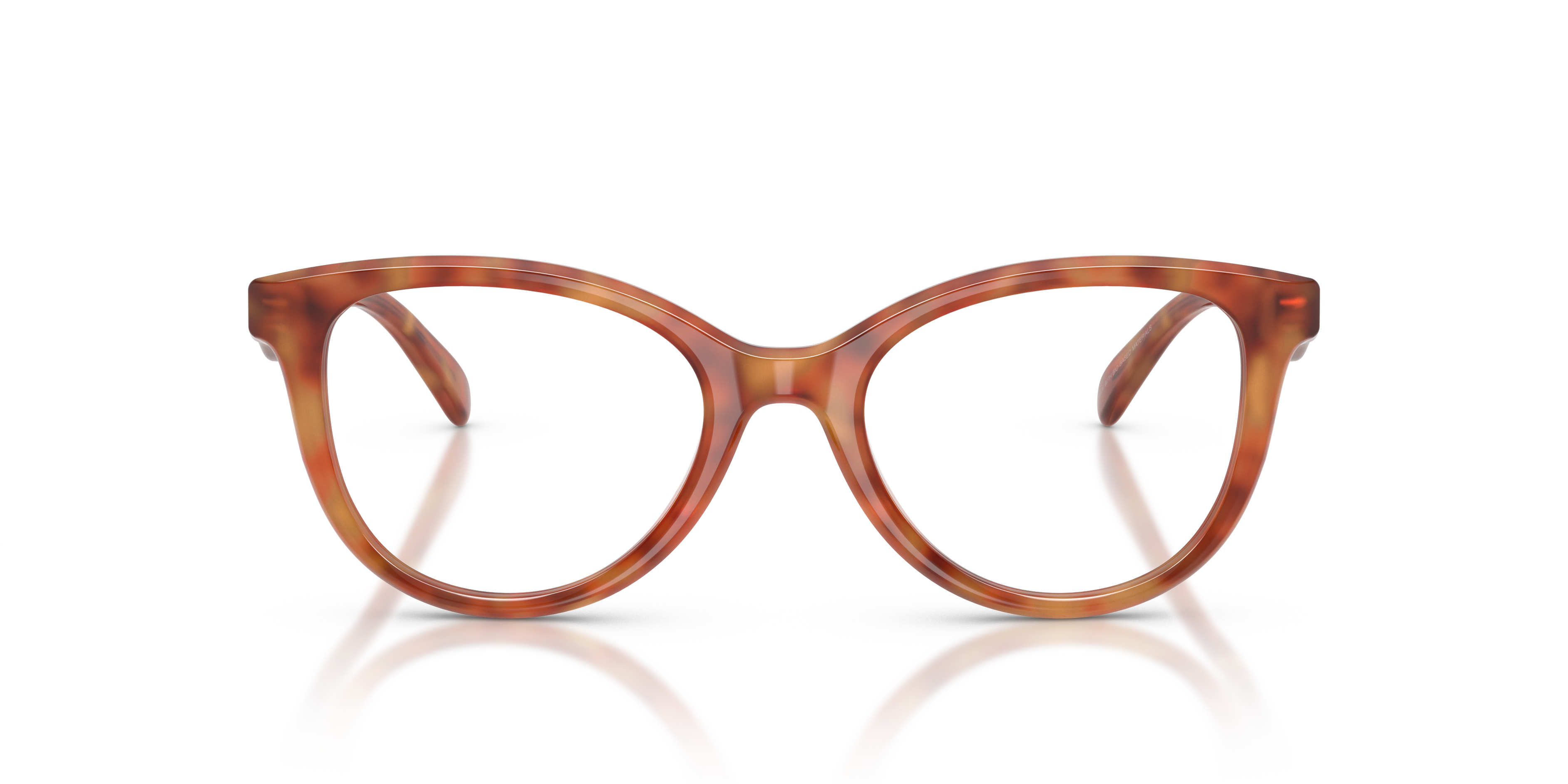 Coach HC6284U Round Eyeglasses - Caramel Tortoise