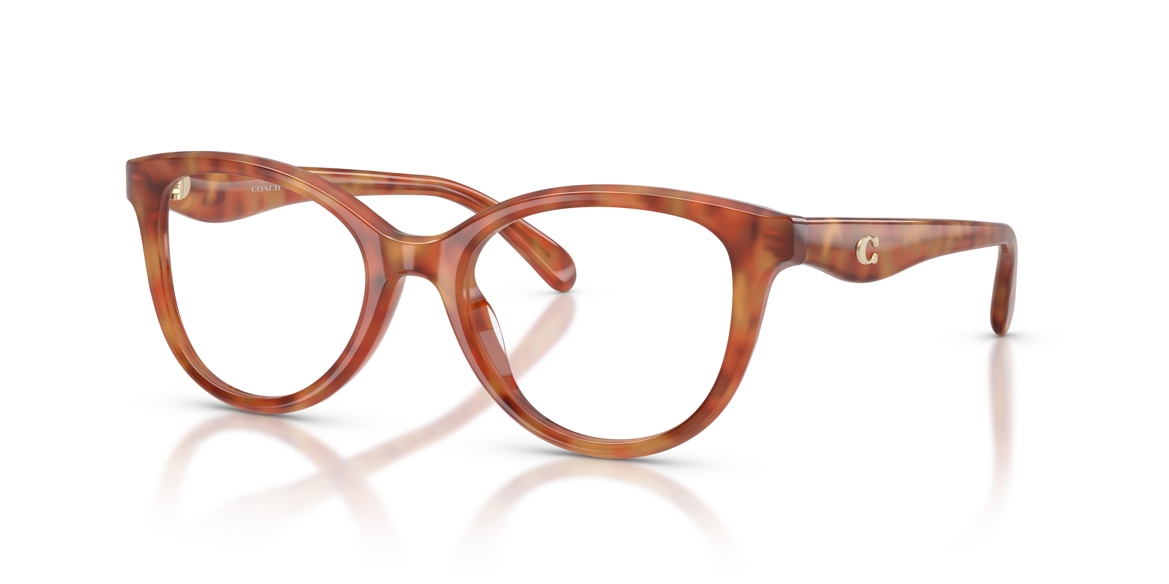 Coach HC6284U Round Eyeglasses - Milky Grey