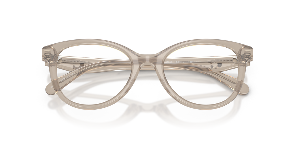 Coach HC6284U Round Eyeglasses - Caramel Tortoise