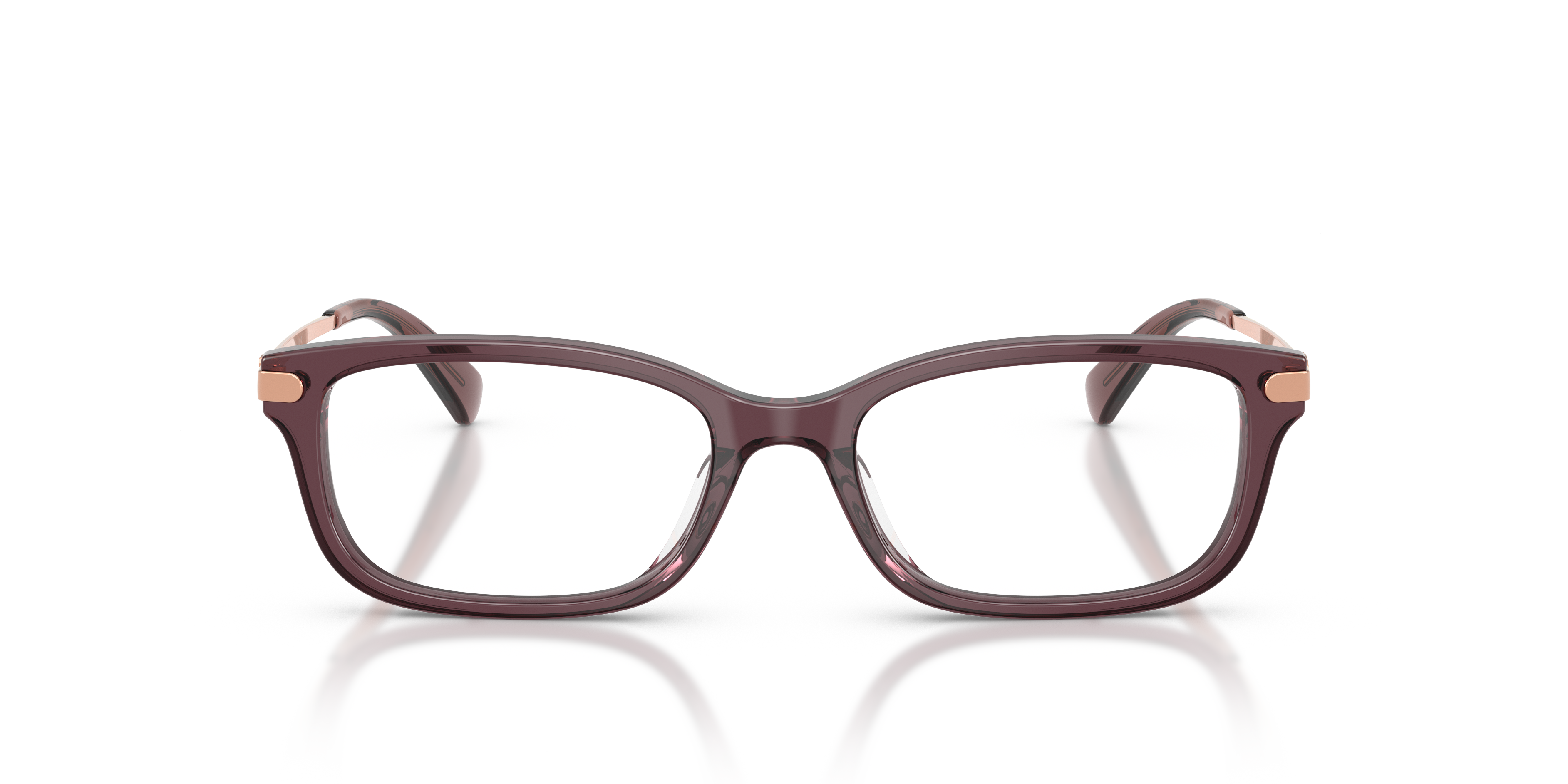 Coach HC6287U Rectangle Eyeglasses - Transparent Champagne