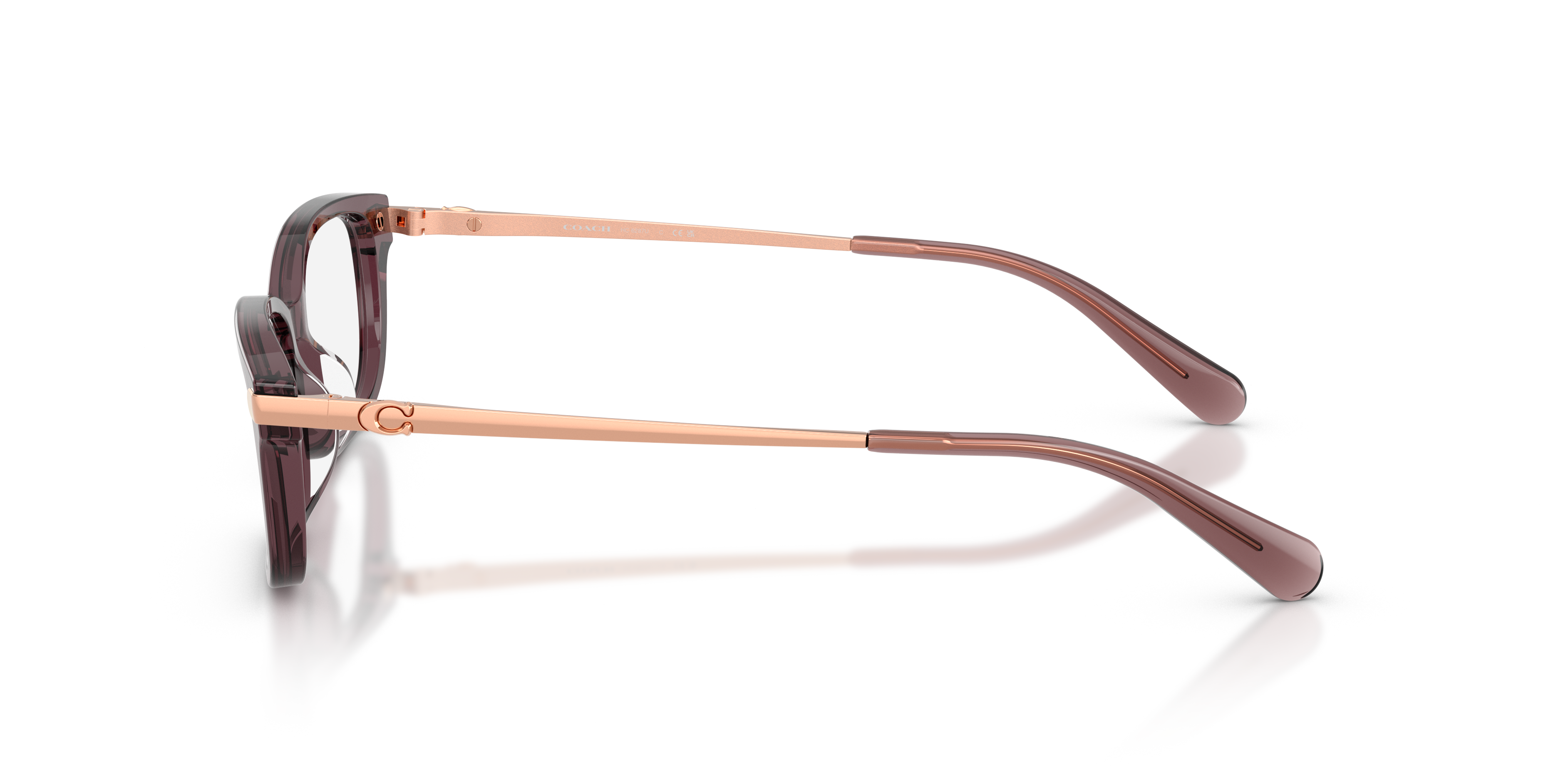 Coach HC6287U Rectangle Eyeglasses - Transparent Champagne
