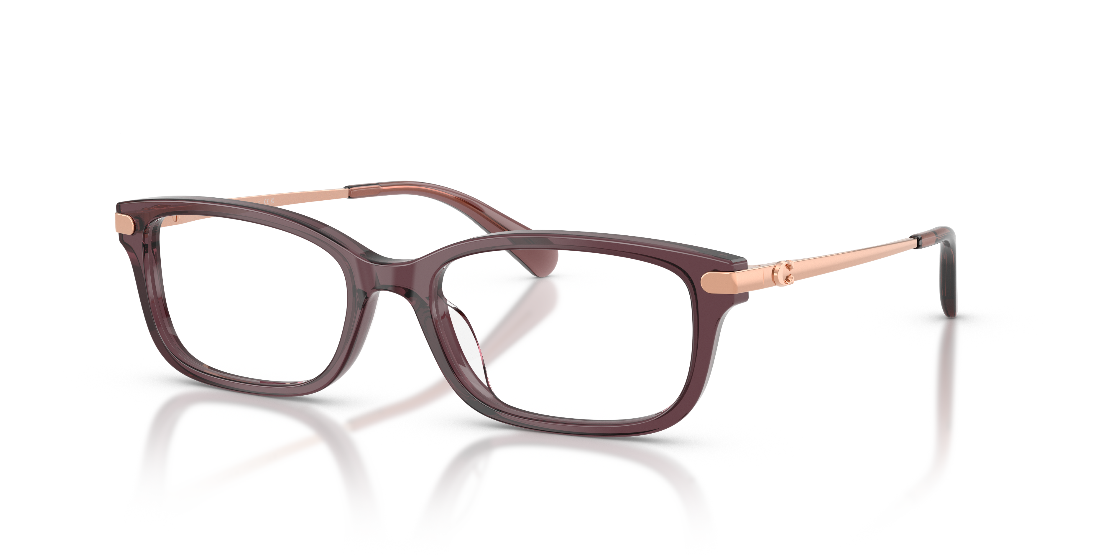Coach HC6287U Rectangle Eyeglasses - Transparent Champagne