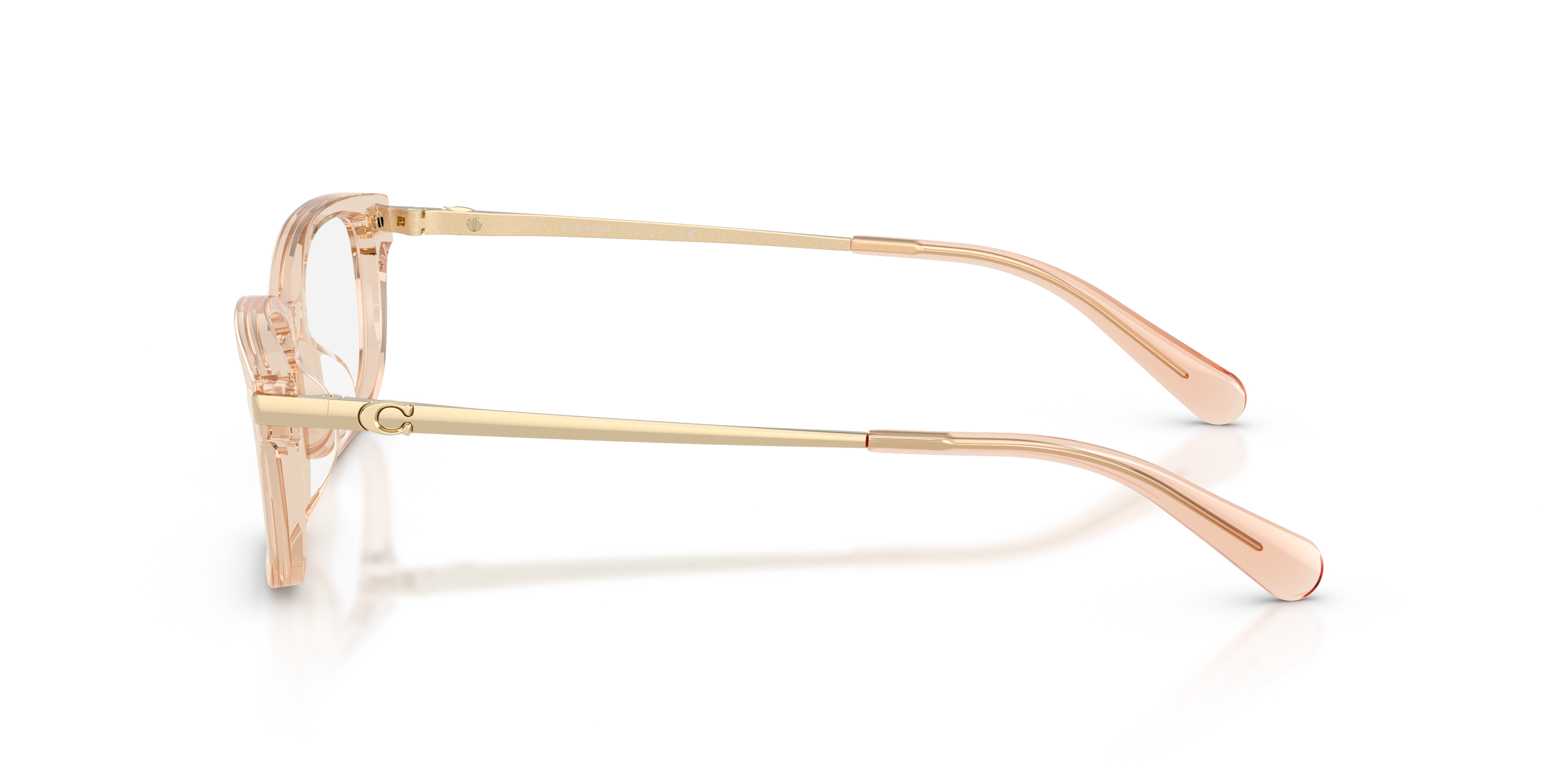 Coach HC6287U Rectangle Eyeglasses - Transparent Champagne