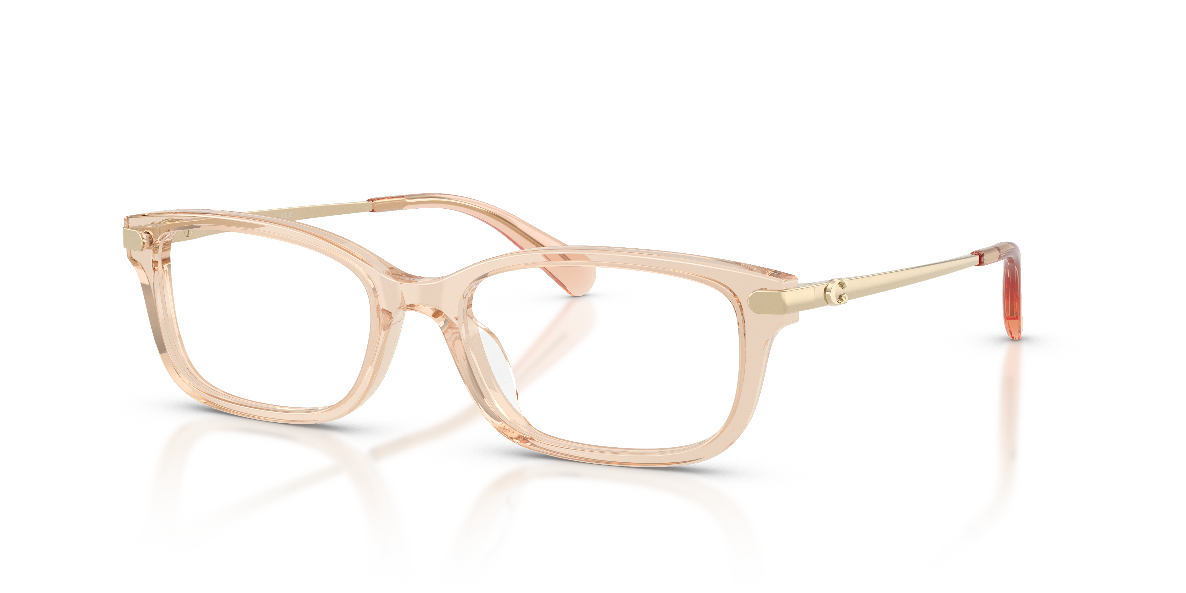 Coach HC6287U Rectangle Eyeglasses - Transparent Champagne