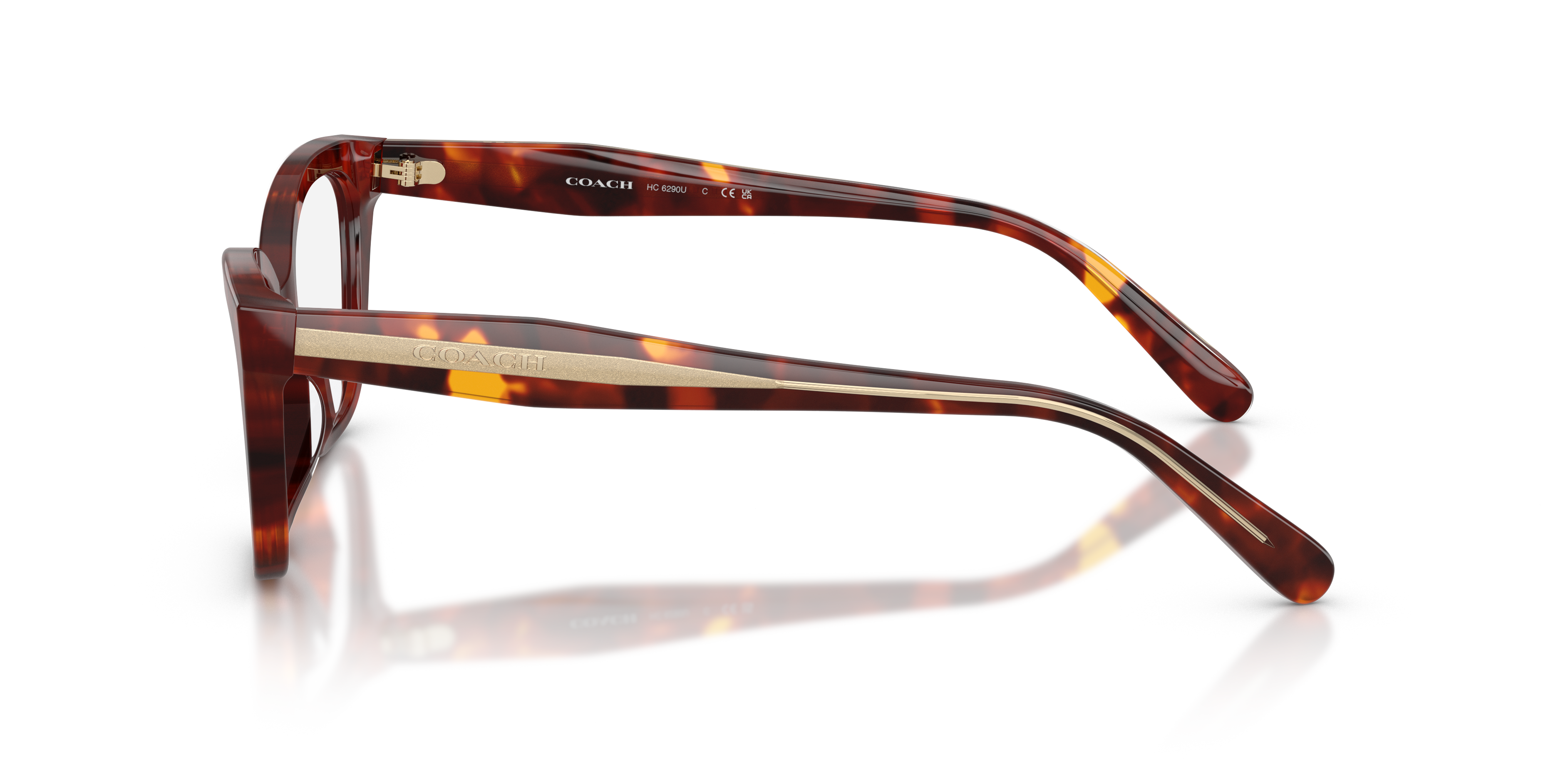 Coach HC6290U Butterfly Eyeglasses - Walnut Tortoise