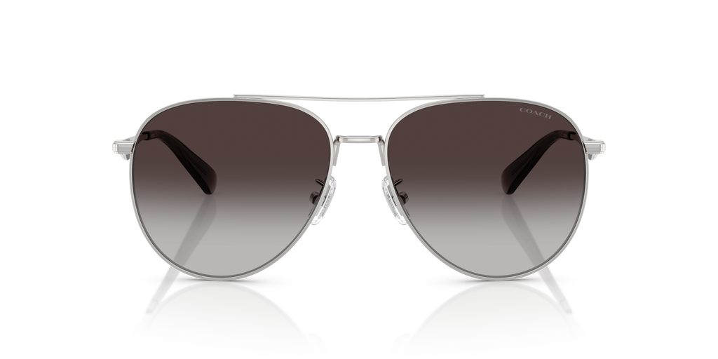 Coach HC7169 CW193 Pilot Sunglasses - Shiny Silver
