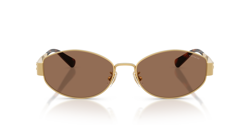 Coach HC7192D CDP44 Geometric Sunglasses - Shiny Gold