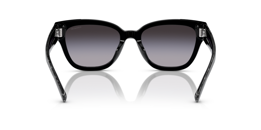 Coach HC8379U CL920 Butterfly Sunglasses - Ruby Pearl Signature C