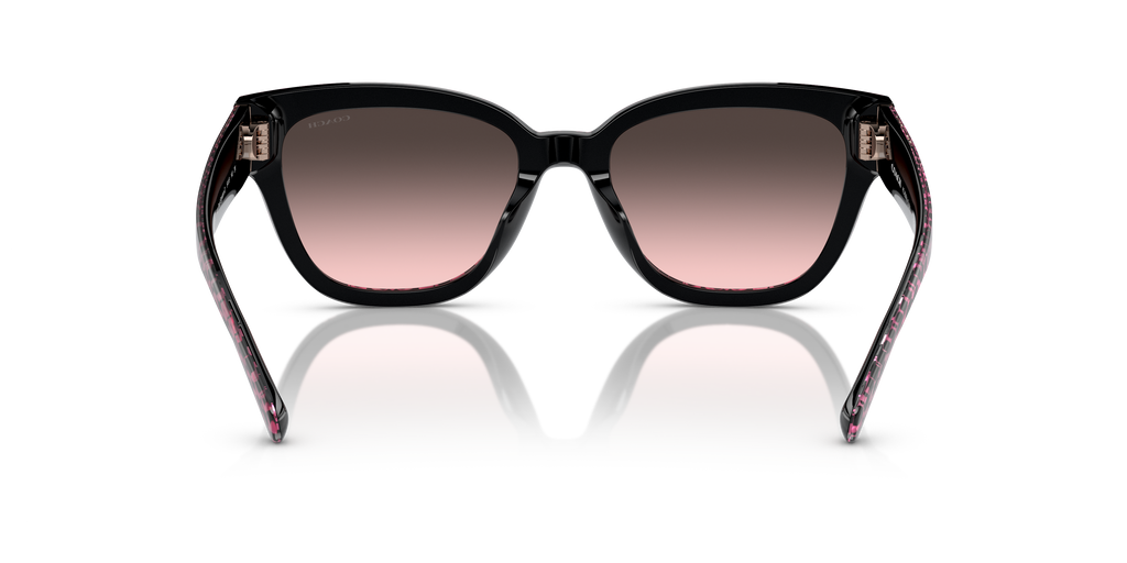 Coach HC8379U CL920 Butterfly Sunglasses - Grey Pearl Signature C