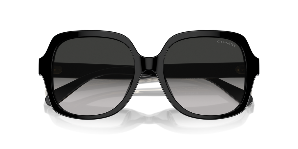 Coach HC8395U CR614 Square Sunglasses - Amethyst Pink Gradient