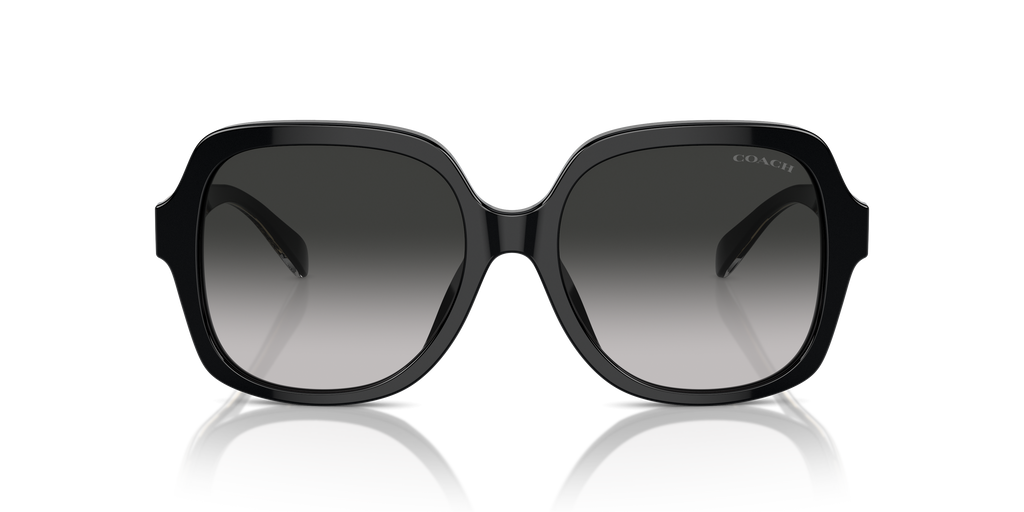 Coach HC8395U CR614 Square Sunglasses - Amethyst Pink Gradient