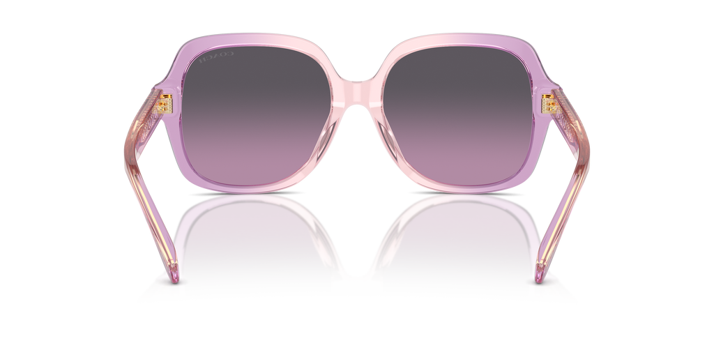 Coach HC8395U CR614 Square Sunglasses - Black