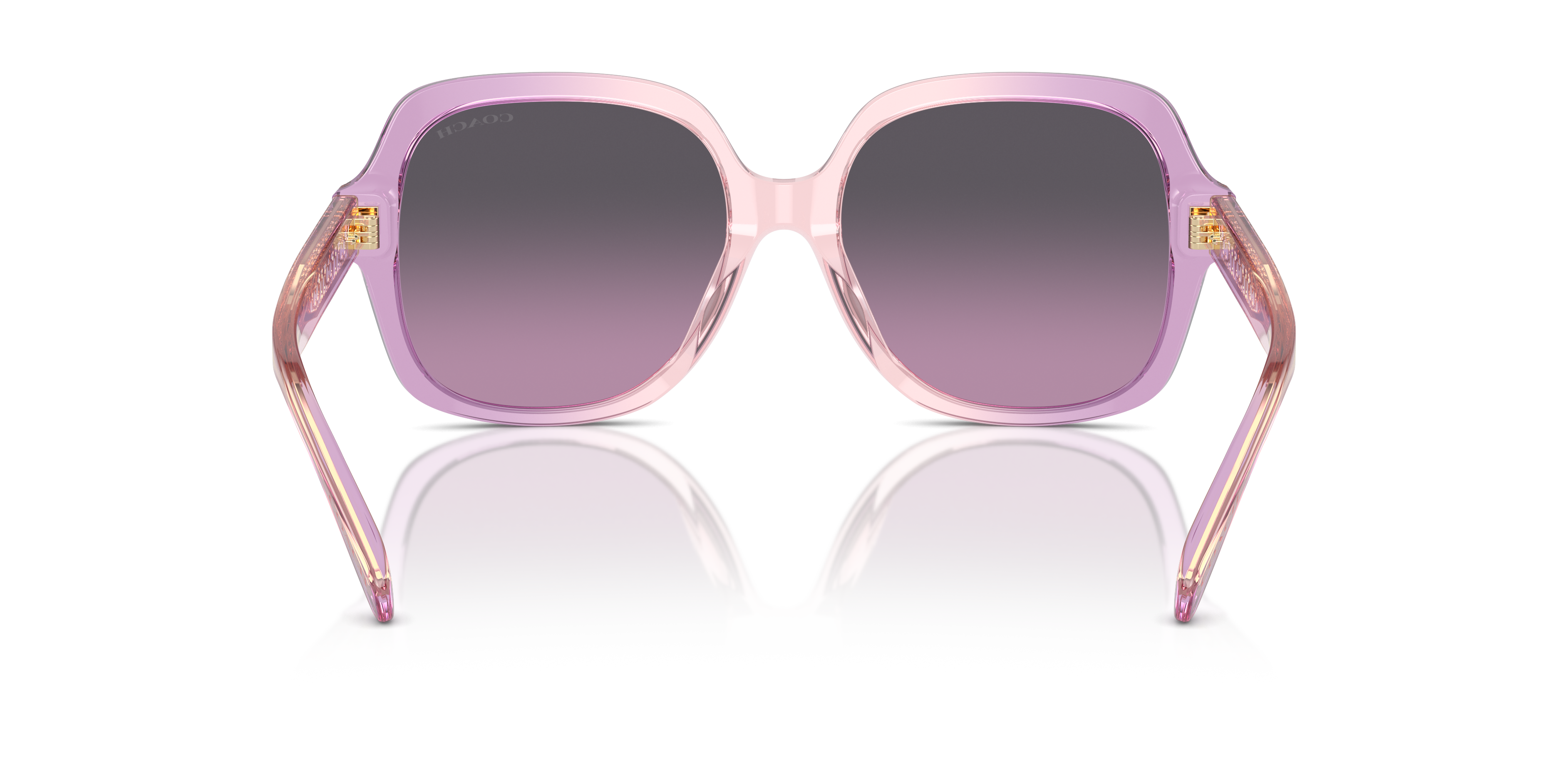 Coach HC8395U CR614 Square Sunglasses - Black