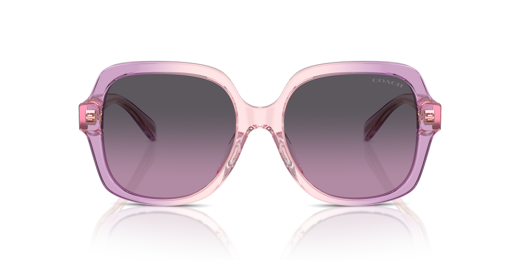 Coach HC8395U CR614 Square Sunglasses - Black
