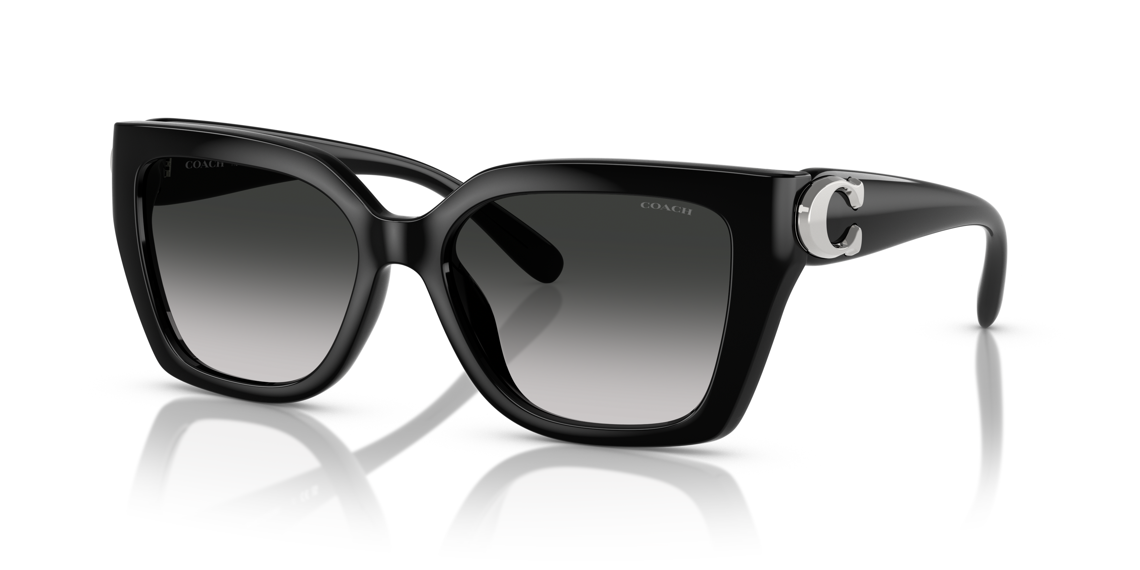 Coach HC8408U CW195 Square Sunglasses - Milky Hazelnut