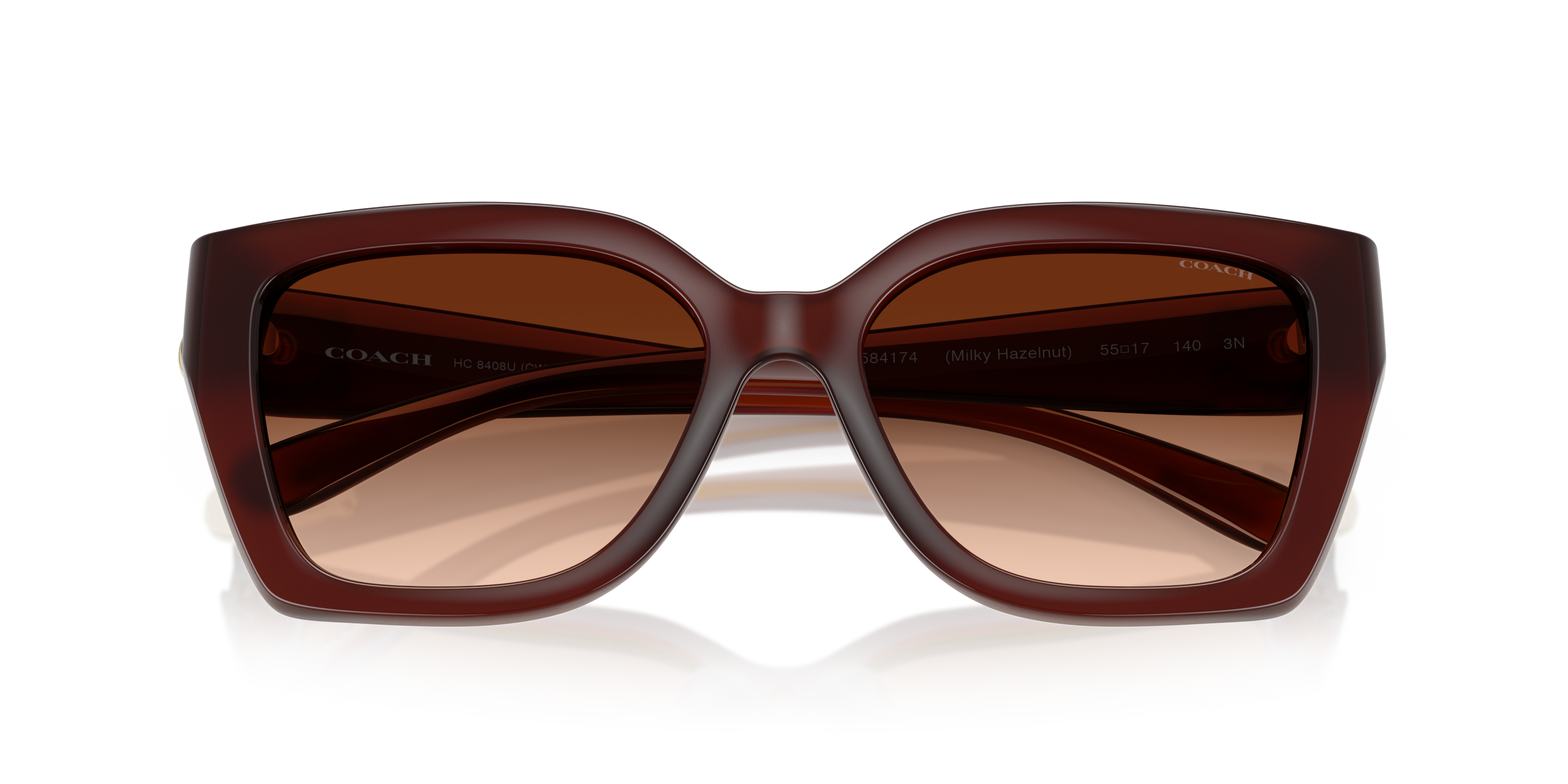 Coach HC8408U CW195 Square Sunglasses - Black