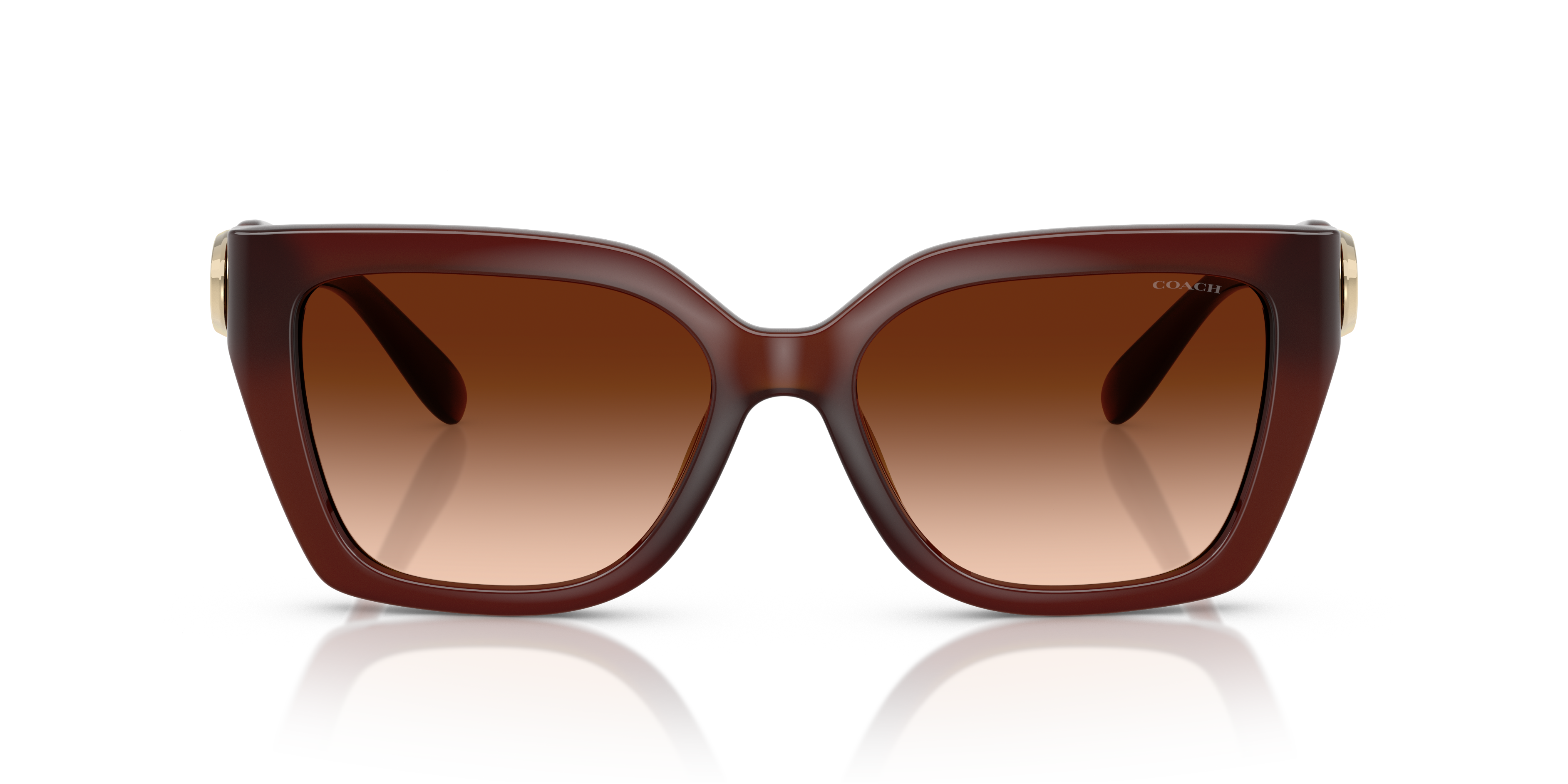 Coach HC8408U CW195 Square Sunglasses - Black