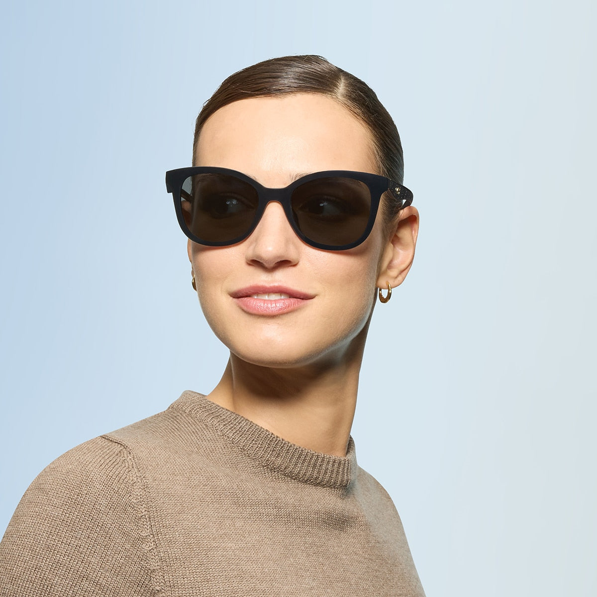 Coach HC8419U CAD25 Square Sunglasses - Dark Tortoise