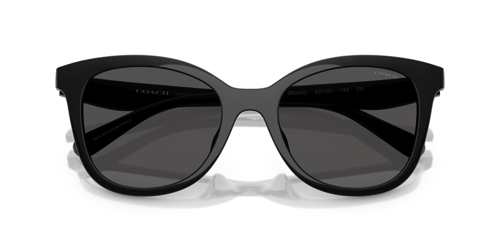 Coach HC8419U CAD25 Square Sunglasses - Dark Tortoise