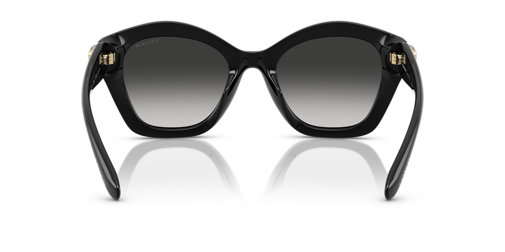 Coach HC8421U CAD31 Geometric Sunglasses - Black