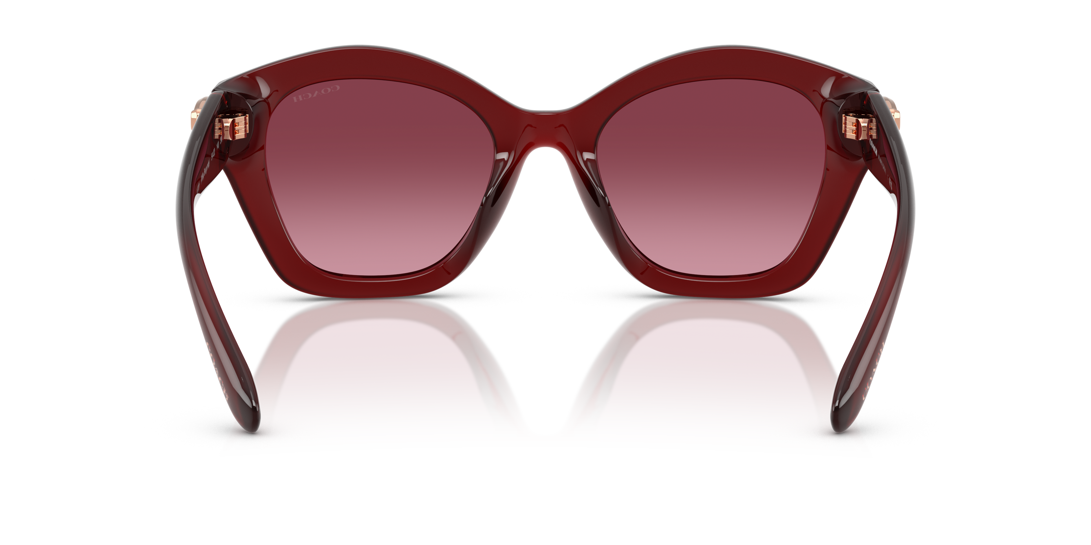 Coach HC8421U CAD31 Geometric Sunglasses - Milky Burgundy