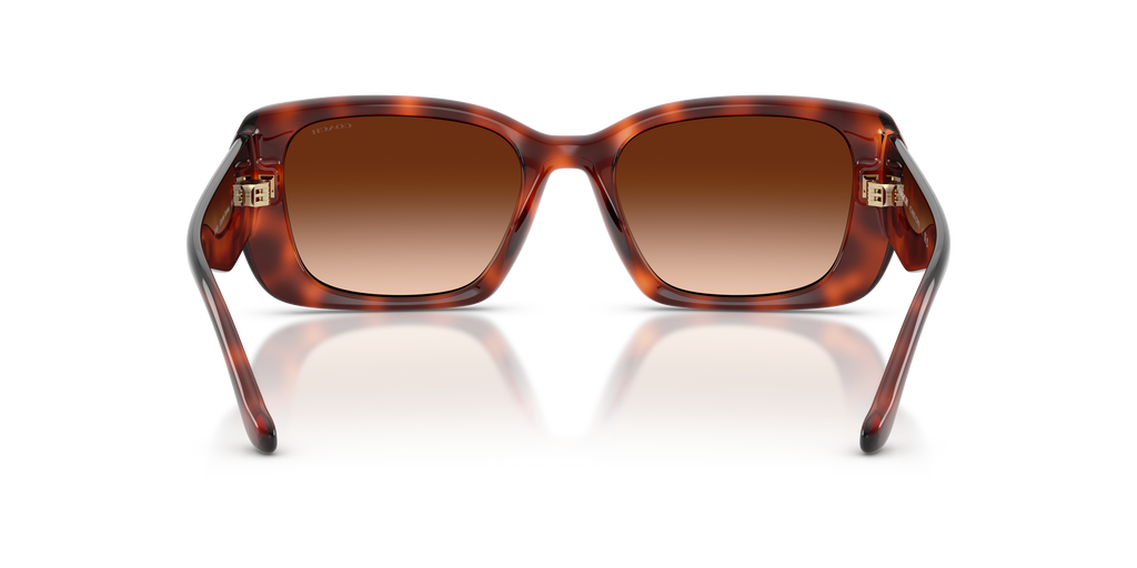 Coach HC8435U CBY82 Square Sunglasses - Milky Merlot