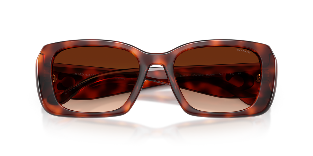 Coach HC8435U CBY82 Square Sunglasses - Milky Merlot