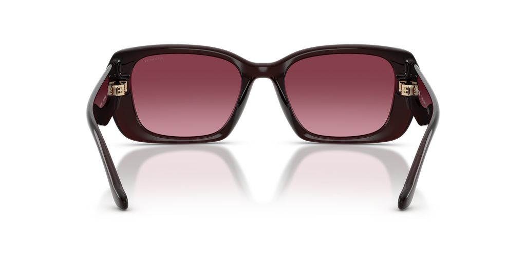 Coach HC8435U CBY82 Square Sunglasses - Milky Merlot