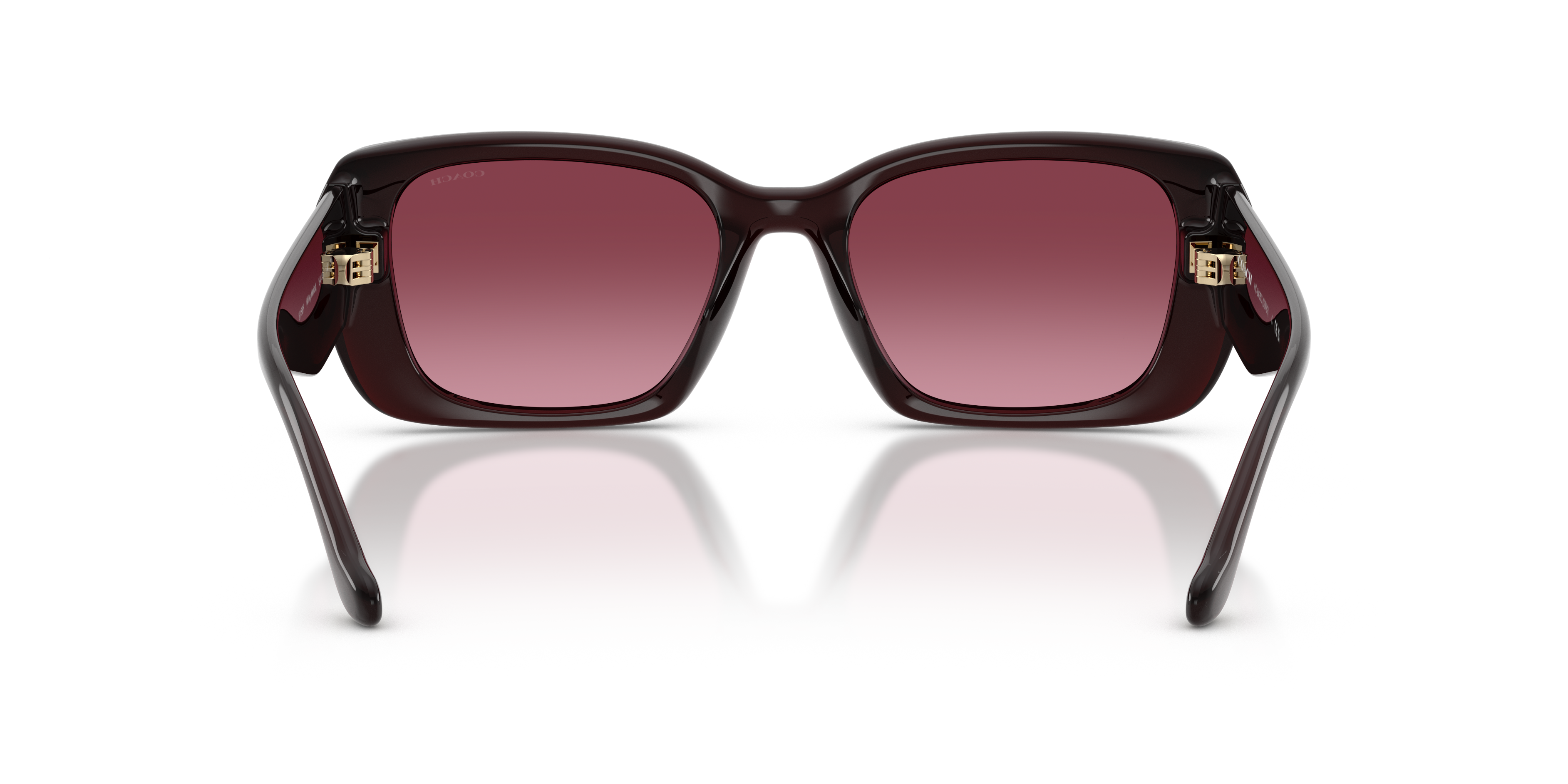 Coach HC8435U CBY82 Square Sunglasses - Milky Merlot