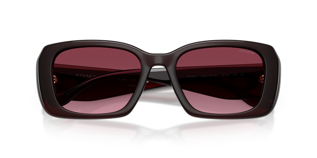 Coach HC8435U CBY82 Square Sunglasses - Caramel Tortoise