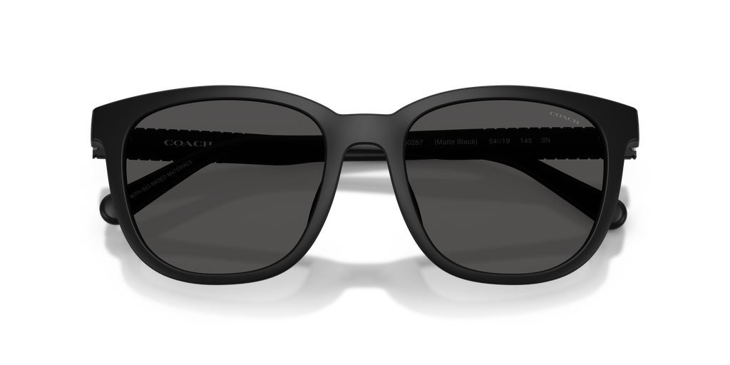 Coach HC8442U CCA00 Square Sunglasses - Transparent Clear