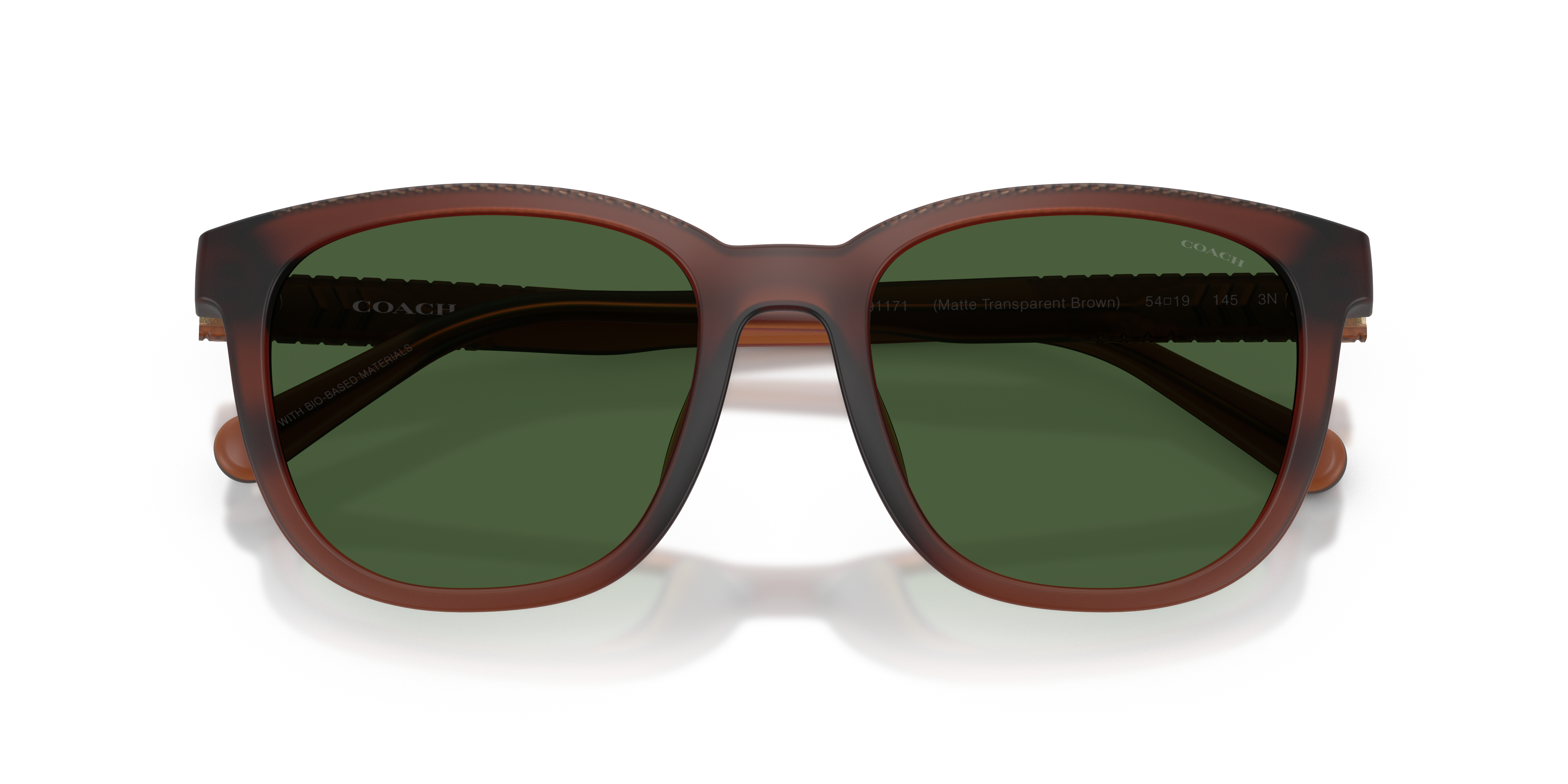 Coach HC8442U CCA00 Square Sunglasses - Transparent Clear
