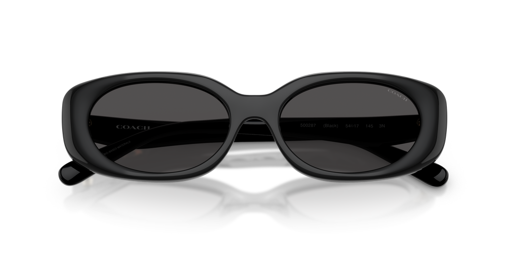 Coach HC8443D CBY84 Oval Sunglasses - Black